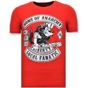 T-shirt Korte Mouw Local Fanatic Sons Of Anarchy Print