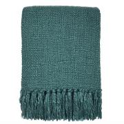 Plaids, deken Malagoon Lake green solid throw (NEW)