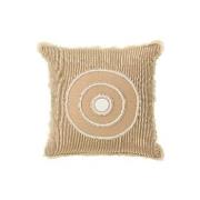 Kussens J-line COUSSIN CERCLE IBIZ CO BLA/BEI (49.5x49.5x4cm)