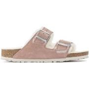 Sandalen Birkenstock Arizona Shearling 1023258 Narrow - Pink Clay