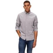 Overhemd Lange Mouw Selected Noos Regrick Oxford Shirt - Pirate Black