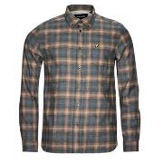 Overhemd Lange Mouw Lyle &amp; Scott BUTTON DOWN CHECK SHIRT