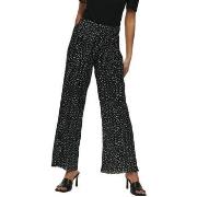 Broeken Only Elema Pleated Trousers - Black Mini Flower