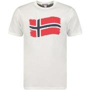 T-shirt Korte Mouw Geographical Norway SX1078HGN-WHITE