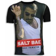 T-shirt Korte Mouw Local Fanatic Salt Bae Digital Rhinestone