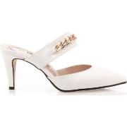 Slippers Vinyl Shoes muildieren / klompen vrouw wit