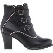 Enkellaarzen Color Block Boots / laarzen vrouw zwart