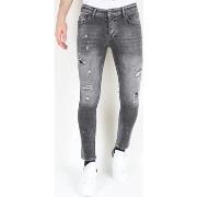 Skinny Jeans Mario Morato Ripped Jeans Verfspatten Stretch MM