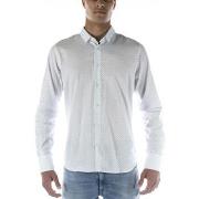 Overhemd Lange Mouw Sl56 Camicia Bianco Azzurro