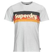 T-shirt Korte Mouw Superdry CALI STRIPED LOGO T SHIRT