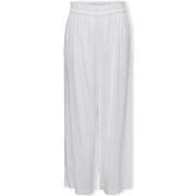 Broeken Only Noos Tokyo Linen Trousers - Bright White
