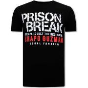 T-shirt Korte Mouw Local Fanatic Chapo Guzman Prison Break