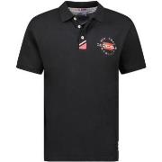 Polo Shirt Korte Mouw Geographical Norway SY1358HGN-Black