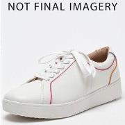 Lage Sneakers FitFlop RALLY PIPING LEATHER TRAINERS URBAN WHITE MIX
