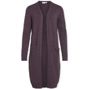 Mantel Vila Noos Ril Long Cardigan - Plum Perfect