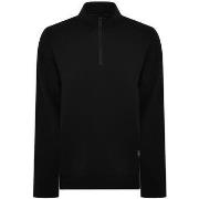 Sweater Emporio Armani Lounge Quarter Zip Sweatshirt Black