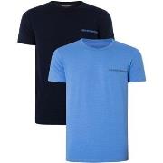 Pyjama's / nachthemden Emporio Armani Set Van 2 Lounge T-Shirts Met Ro...