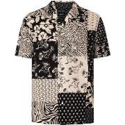 Overhemd Korte Mouw Antony Morato Shirt met korte mouwen en Osaka-patr...