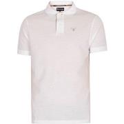 Polo Shirt Korte Mouw Barbour Piqué Poloshirt Met Schotse Ruit