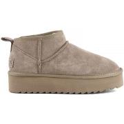 Enkellaarzen Colors of California Platfrom winter boot in suede