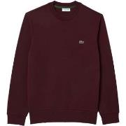 Sweater Lacoste Fleece Crew Sweatshirt Bordeaux