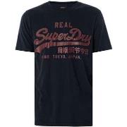 T-shirt Korte Mouw Superdry Klassiek vintage logo grafisch T-shirt