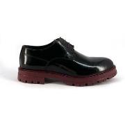 Nette Schoenen Duca Di Morrone Italo - Leather Black/Burgundy