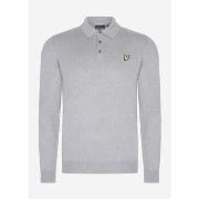 Trui Lyle &amp; Scott Cotton merino long sleeve knitted polo