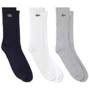 Sokken Lacoste Sport 3 Pack High Cut Socks Grey/White/Navy