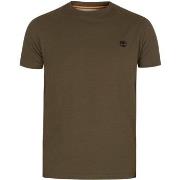 T-shirt Korte Mouw Timberland Dun River slim T-shirt met ronde hals