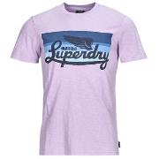 T-shirt Korte Mouw Superdry CALI STRIPED LOGO T SHIRT