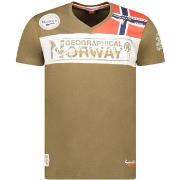 T-shirt Korte Mouw Geographical Norway SX1130HGN-Kaki