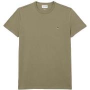 T-shirt Lacoste Cotton Pima Crew Neck T-Shirt Khaki Green