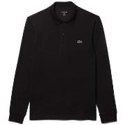 T-shirt Lacoste Regular Fit Long Sleeve Cotton Blend Polo Shirt Black