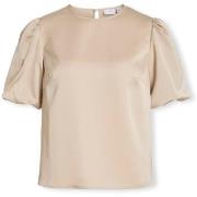 Blouse Vila Noos Top Ellette - Cement