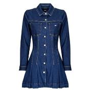 Lange Jurk Tommy Jeans DENIM PLEATED TRUCKER DRESS