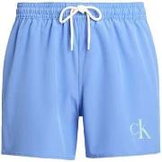 Zwembroek Calvin Klein Jeans CK Monogram Swim Shorts Glacier