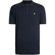 Polo Shirt Korte Mouw Lyle &amp; Scott Gebreid poloshirt van linnenmix