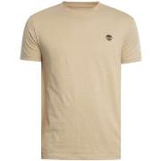 T-shirt Korte Mouw Timberland Dun River slim T-shirt met ronde hals