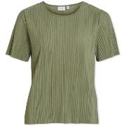 Blouse Vila Noos Top Plisa - Oil Green