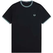 T-shirt Fred Perry Twin Tipped T-Shirt Navy/Mint Blue