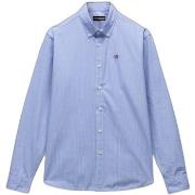 Overhemd Lange Mouw Napapijri Chemise manches longues Talla