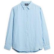 Overhemd Superdry Chemise manches longues en lin femme Boyfriend