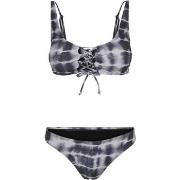 Bikini Urban Classics Bikini femme lace up tie dye