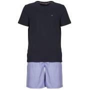 Pyjama's / nachthemden Tommy Hilfiger SS WOVEN PJ SET PRINT