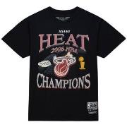 T-shirt Korte Mouw Mitchell And Ness T-shirt Miami Heat NBA Champions ...