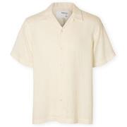Overhemd Lange Mouw Selected Noos Regnoa Shirt - Egret