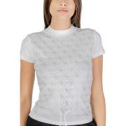 T-shirt Korte Mouw Guess SS MOCK NECK ALL OVER 4G TEE W4BI26 J1314