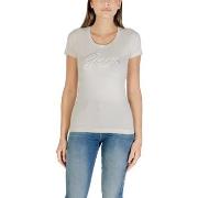 T-shirt Korte Mouw Guess CN SS EMBRO SCRIPT LOGO TEE W5YI46 J1314