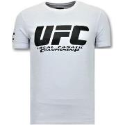 T-shirt Korte Mouw Local Fanatic Print UFC Championship